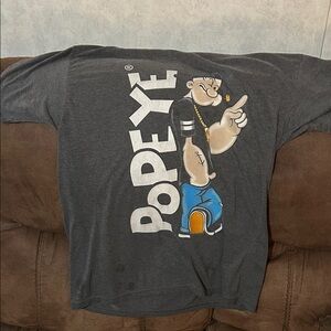 Popeye Graphic Short Sleeve Tee - Dark Gray